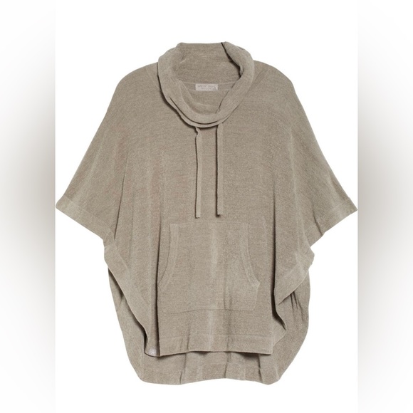 Barefoot Dreams Sweaters - Barefoot Dreams Womens Weekend Poncho Nickel L / XL NWT